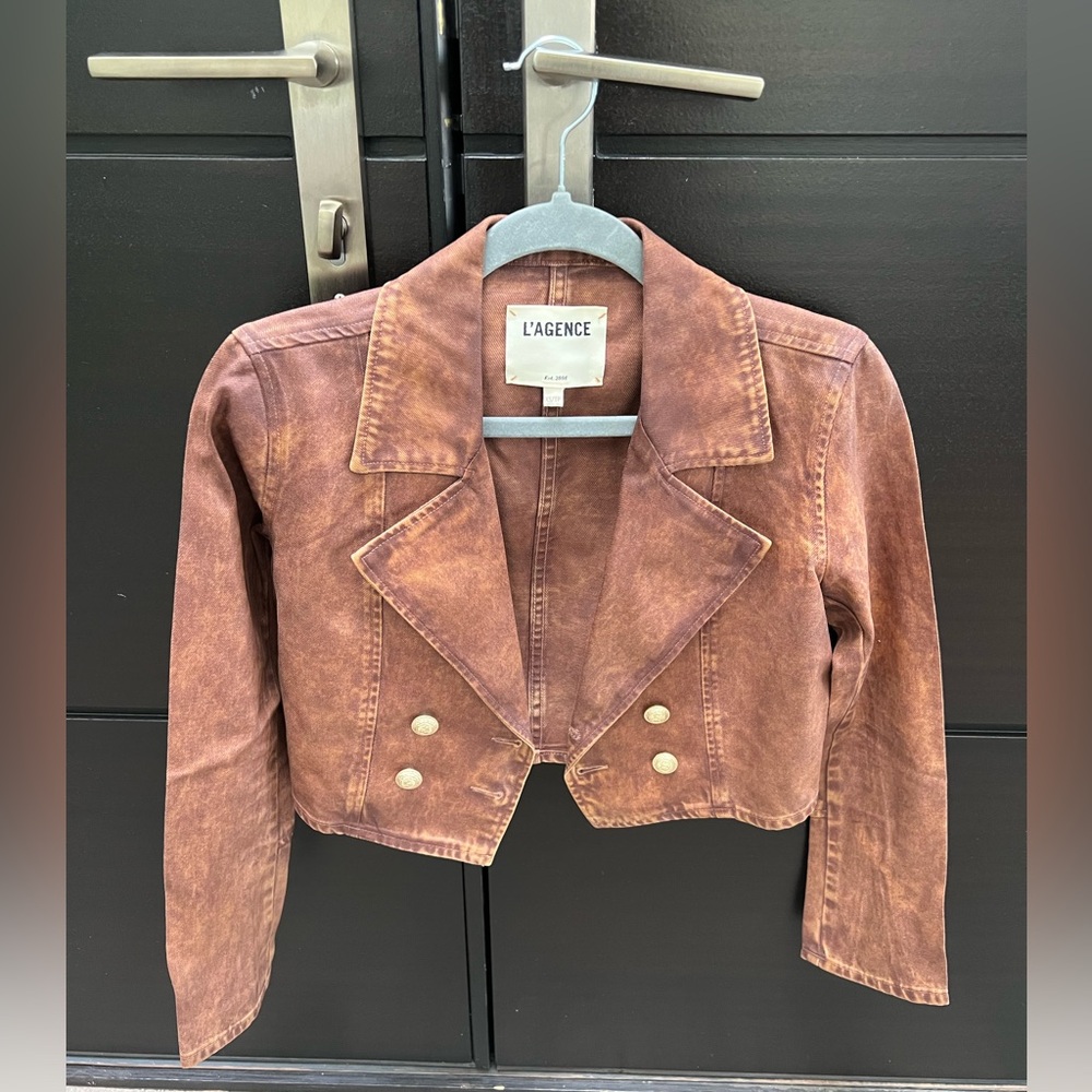 L'AGENCE Brown Women's Jacket - Picture 11 of 13